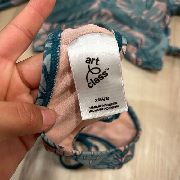 Kid Target Art Class Floral print bikini tops only size XS (4/5) - Picture 8 of 8